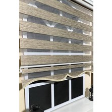 Storburada Zebra Stor Perde Kahverengi Alüminyum Kasa STB-400-V05