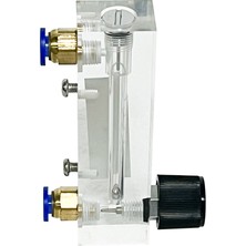 Meoflow Debimetre - Ayar Vanalı -Debi ölçer - Şamandıralı - Lzm Gaz 0,6 - 6 L/dk