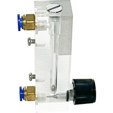 Meoflow Debimetre - Ayar Vanalı -Debi ölçer - Şamandıralı - Lzm Sıvı 40 – 400 Ml/dk