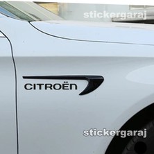 Fresh Citroen Kapı Çamurluk Uyumlu Izgara Görünümlü Tuning Aksesuar ve Marka Etiket 2li