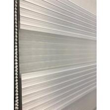 Storburada Pliseli Stor Zebra  Sert Plastik Kasalı Ekru Perde  STB481-PD