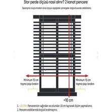 Storburada Çift Mekanizmalı Çiçekli Tül Stor ve Ekru Stor Perde ST 045