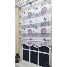 Storburada Pliseli Zebra Stor Perde Baskılı Etek Dilimli St 030