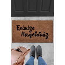 Evaşk Kapı Önü Paspası Vinil Tabanlı Kıl Koko Paspas