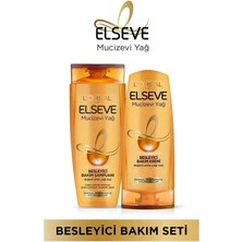 Elseve Mucizevi Yağ Besleyici Bakm Şampuanı 360 ml + Bakım Kremi 175 ml Set