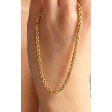 ÇGK KUYUMCULUK Halat Zincir Altın Kolye CGKKLY062