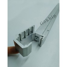 Gökbin Kare Küpeşte Çamaşırlık Alüminyum Balkon Korkuluk Çamaşır Kurutmalık Askısı Kızaklı 80x30mm ve 60x25mm uyumlu trend ürün