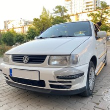 ŞüsCarOto Aksesuar Vw Polo Mk3 1994-2003 6n Uyumlu Üniversal Astra H Lip Esnek Ön Lip 2 Parça Tampon Altı Dil Karlık Ön Ek