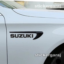 Fresh Suzuki Kapı Çamurluk Uyumlu Izgara Görünümlü Tuning Aksesuar ve Marka Etiket 2li Set