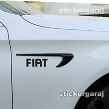 Fresh Fiat Kapı Çamurluk Uyumlu Izgara Görünümlü Tuning Aksesuar ve Marka Etiket 2li Set