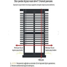 Storburada Düz Krem Stor Perde Etek Dilimli STB--5302