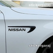 Fresh Nissan Kapı Çamurluk Uyumlu Izgara Görünümlü Tuning Aksesuar ve Marka Etiket 2li Set