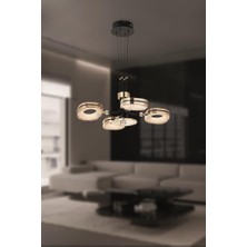 Eray Aydınlatma 5093-4 Sarı Siyah LED Avize