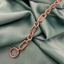 Jewel By Aila Burgu Ataç Rose Gold Kaplama Kadın Gümüş Bileklik