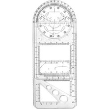 Qixun Okul Ofis Malzemeleri Için Geometrik Cetvel Çizim Şablonu Ölçme Aracı (Yurt Dışından)