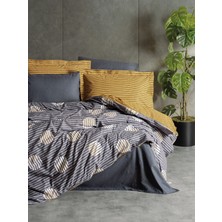 Cotton Box Modern Tek Kişilik Nevresim Takımı Strew Gri