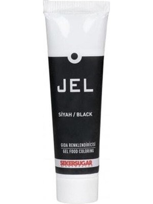 Şeker & Sugar Yenilebilir Jel Gıda Boyası 100  ml Siyah