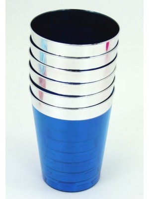 Depposite 6lı Renkli Lohusa Şerbeti ve Meşrubat Bardağı Mavi 9x7 cm