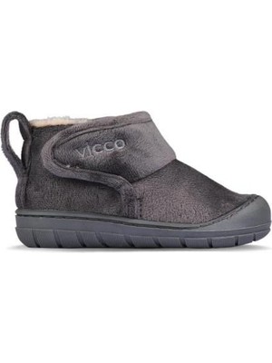 Vicco Fluff 959.B23K.404 Erkek Çocuk Bebe Panduf Füme 21-25