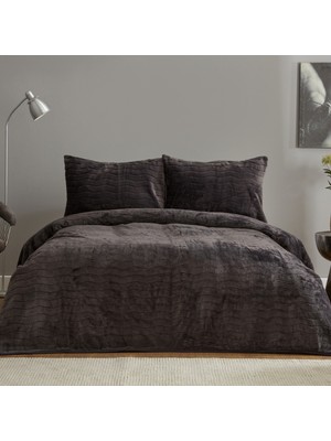 Karaca Home Hera Sof Çift Kişilik Yatak Örtüsü Grey