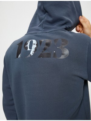 Koton Atatürk Baskılı Sweatshirt Kapşonlu 100.YILA Özel