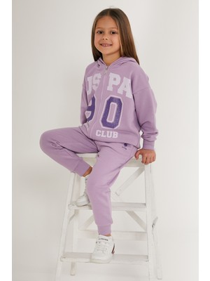 U.S. Polo Assn. Kız Çocuk Lila Pijama Takım 50285864-VR034