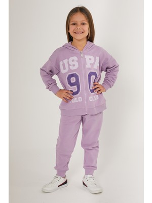 U.S. Polo Assn. Kız Çocuk Lila Pijama Takım 50285864-VR034