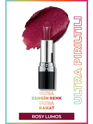 Avon Ultra Shimmer Lipstick - Rosy Lumos