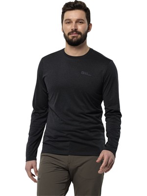 Jack Wolfskin Sky Thermal L/s Erkek Siyah İçlik Üst