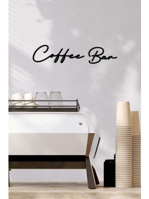 ioadesign Ahşap Dekoratif Duvar Yazısı - Kahve Köşesi - Coffee Bar