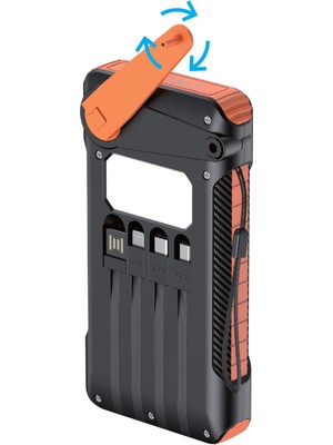 Sunowl SO600 Solar Powerbank, 10000 Mah, LED Işık