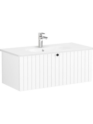 Vitra Root Groove Çekmeceli Lavabo Dolabı 100 cm Mat Beyaz 69394
