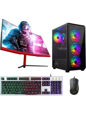 Turbox TX4697 Intel Core I5 10400F 16GB Ram 1tb M.2 Nvme SSD 4gb RX560 27 Curved Freedos Oyuncu Masaüstü Bilgisayarı