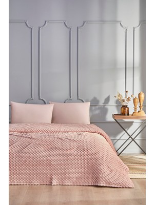 Özdilek Tomurcuk Battaniye Tek Kişilik Pudra 160X220