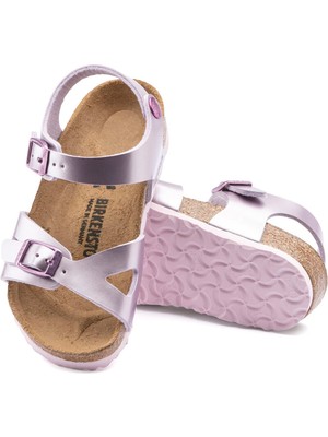 Birkenstock Rıo Kıds Bf Electrıc Metallıc