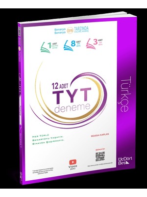 ÜçDörtBeş Yayınları TYT Türkçe 12 Deneme