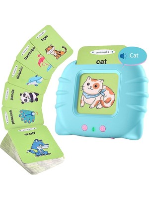 Learning Fun 224 Adet Flash Kart Şarjlı Sesli Eğitici Okul Öncesi Eğitim Dil Oyuncağı Ingilizce - Mavi