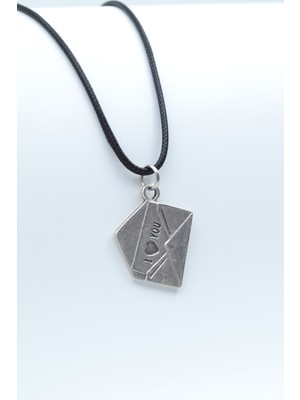 Had Safha Accessories I Love You Mektup Deri Ip Kolye