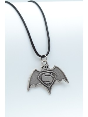 Had Safha Accessories Batman Süperman Deri Ip Kolye