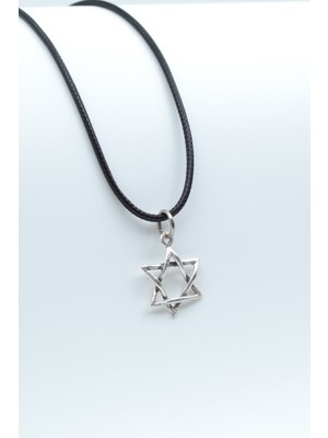 Had Safha Accessories Minimal Pentagram Deri Ip Kolye