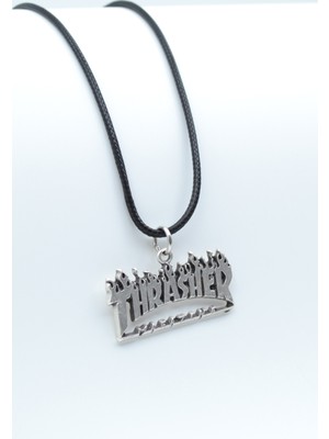 Had Safha Accessories Thrasher Magazine Deri Ip Kolye