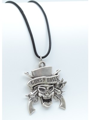 Had Safha Accessories Guns'n Roses Deri Ip Kolye