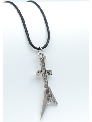 Had Safha Accessories Pantera Elektro Gitar Deri Ip Kolye