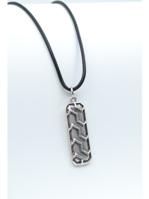 Had Safha Accessories Çubuk Bar Deri Ip Kolye