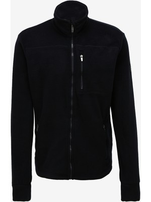 Fabrika Dik Yaka Düz Lacivert Erkek T-Shirt JORGE