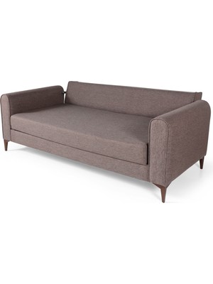 Perla Sofa Ferranti Yataklı Sandıklı Kanepe Kahve