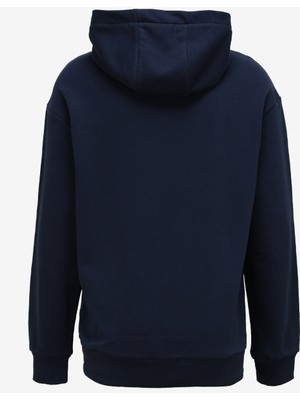 Discovery Expedition Lacivert Erkek Kapüşonlu Nakışlı Sweatshirt D3WM-SWT28