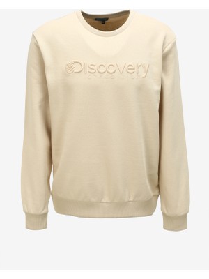 Discovery Expedition Bej Erkek Bisiklet Yaka Sweatshirt D3WM-SWT25