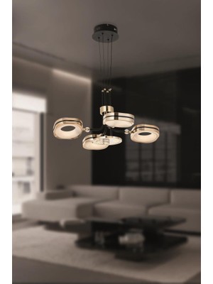 Eray Aydınlatma 5093-4 Sarı Siyah LED Avize