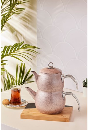 KARACA Back To Kitchen Porselenli Caydanlik - Tea Pot Takimi 